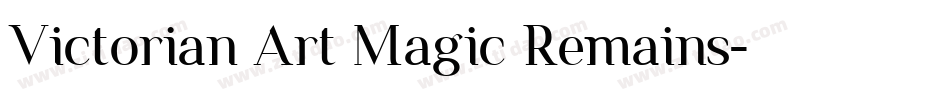 Victorian Art Magic Remains字体转换
